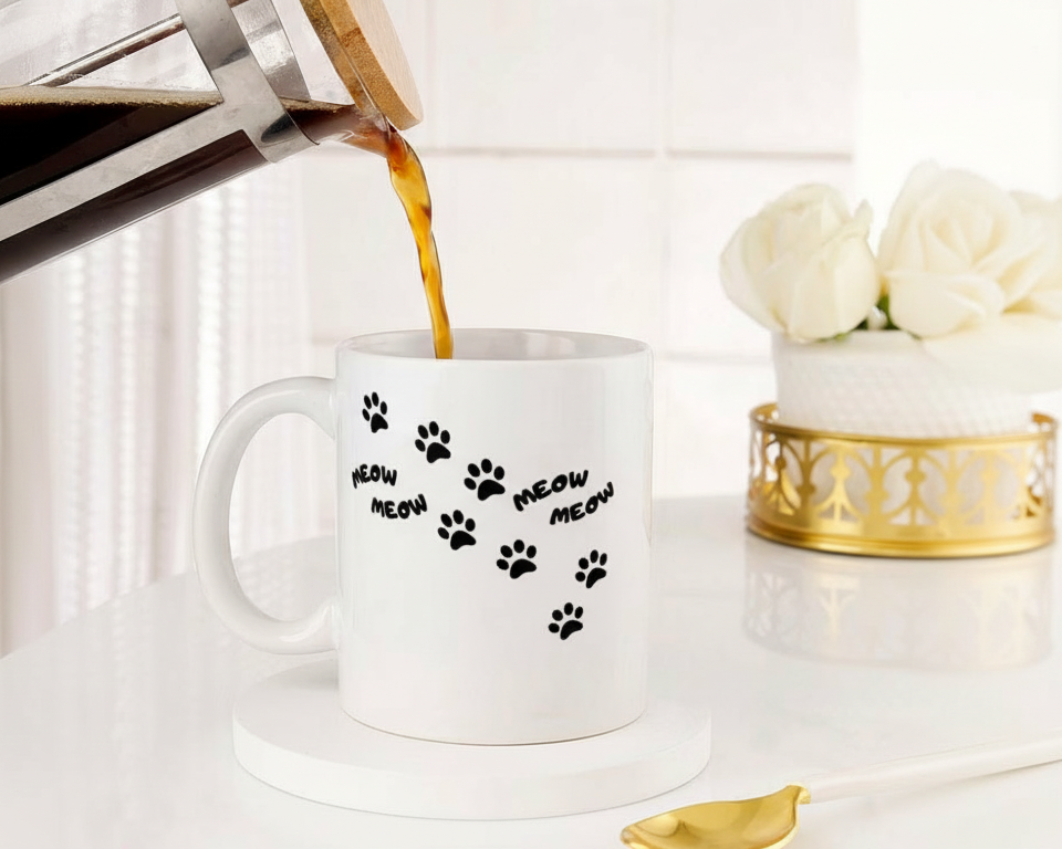 "World's Best Cat Mom" Ceramic Mug