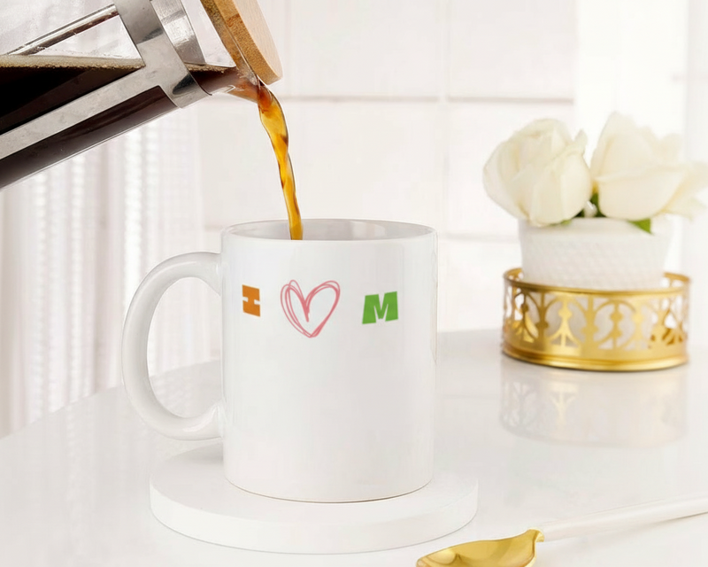 Personalized "Love in the Meadow" Illustrated Ceramic Mug