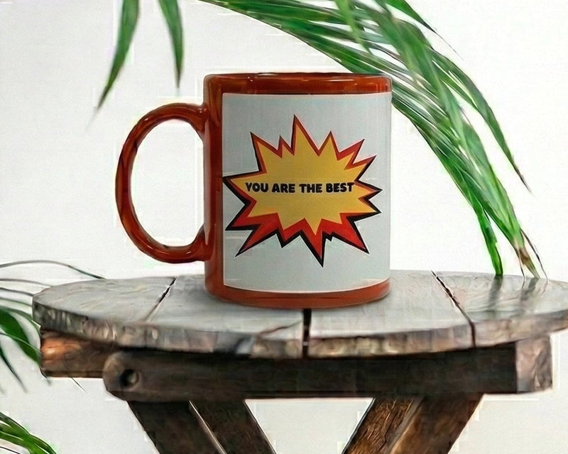 "For My Hero" Superhero Terracotta Ceramic Mug