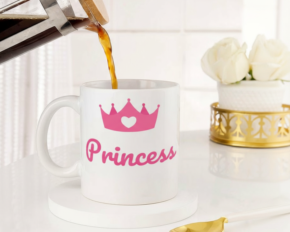 Personalized "Princess" Custom Social Media Photo Ceramic Mug