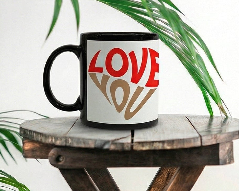 Personalized "Cheers to Love" Anniversary Ceramic Mug
