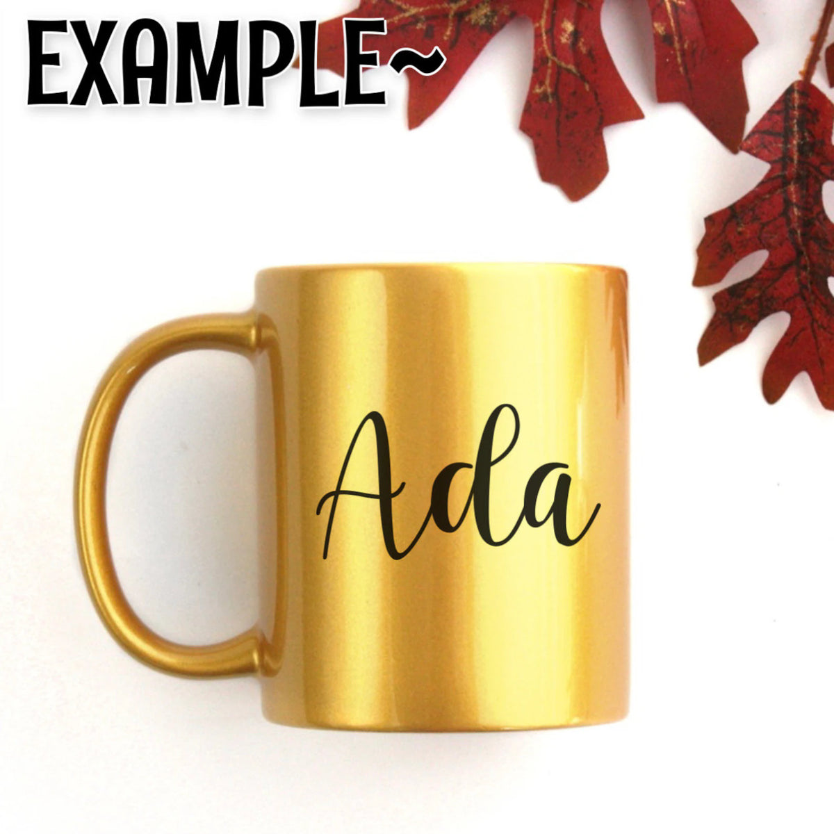 Gold Rim Custom Mug