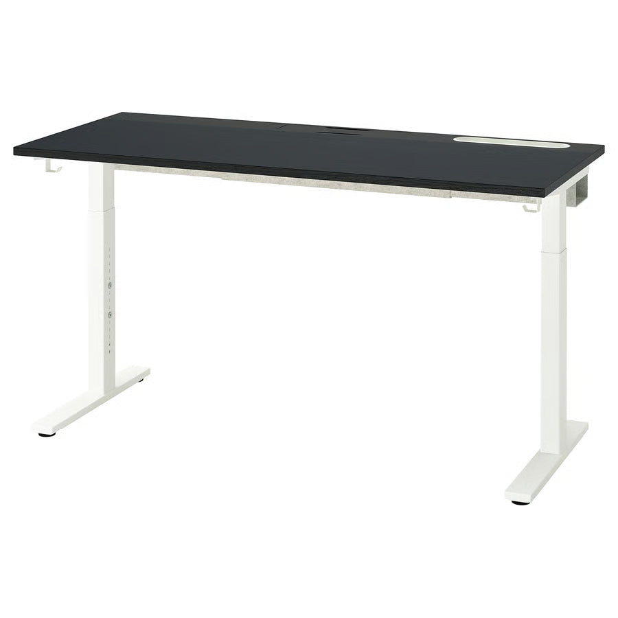 Sleek Black Desk Frame